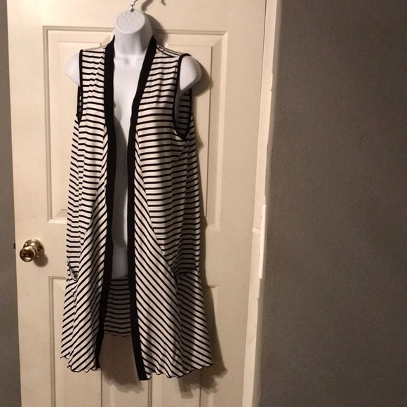 Chico's Jackets & Blazers - Chico’s Black and White Duster Sz 3 (XL)